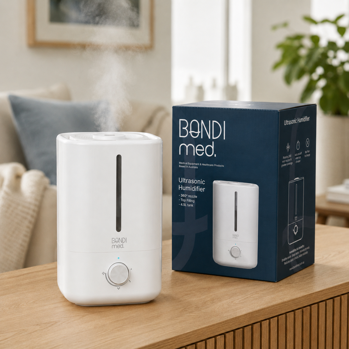 Ultrasonic Cool Mist Humidifier 4.5L
